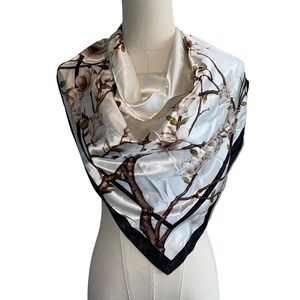 Women's Satin Silky Square Head Hair Neckerchief Scarf